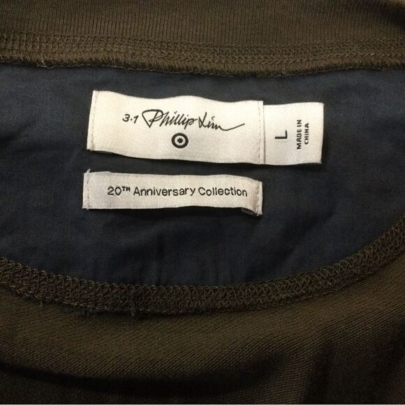 3:1 PHILLIP LIM  Men’s Long Sleeve Round Neck Henley T-Shirt - Picture 6 of 8